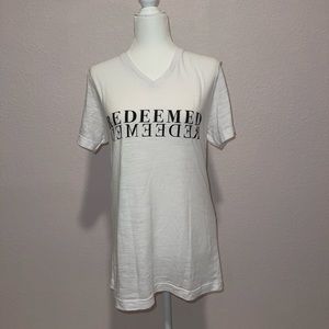 Redeemed v neck t-shirt